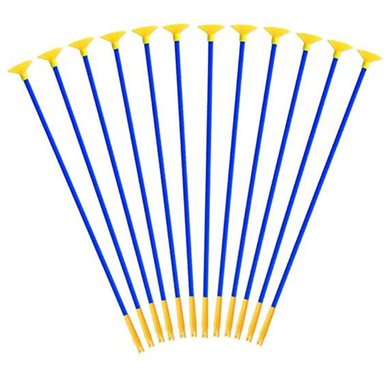 Final Clearance! 12Pcs Kids Plastic Toy Archery Youth Safe Sucker Arrows Outdoor Target Set