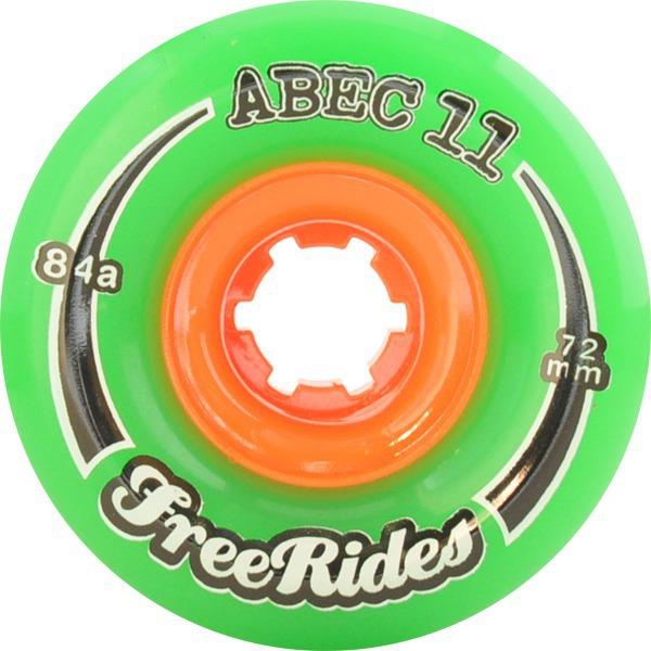 ABEC 11 Wheels Classic Freerides 72MM Green 4 Pack