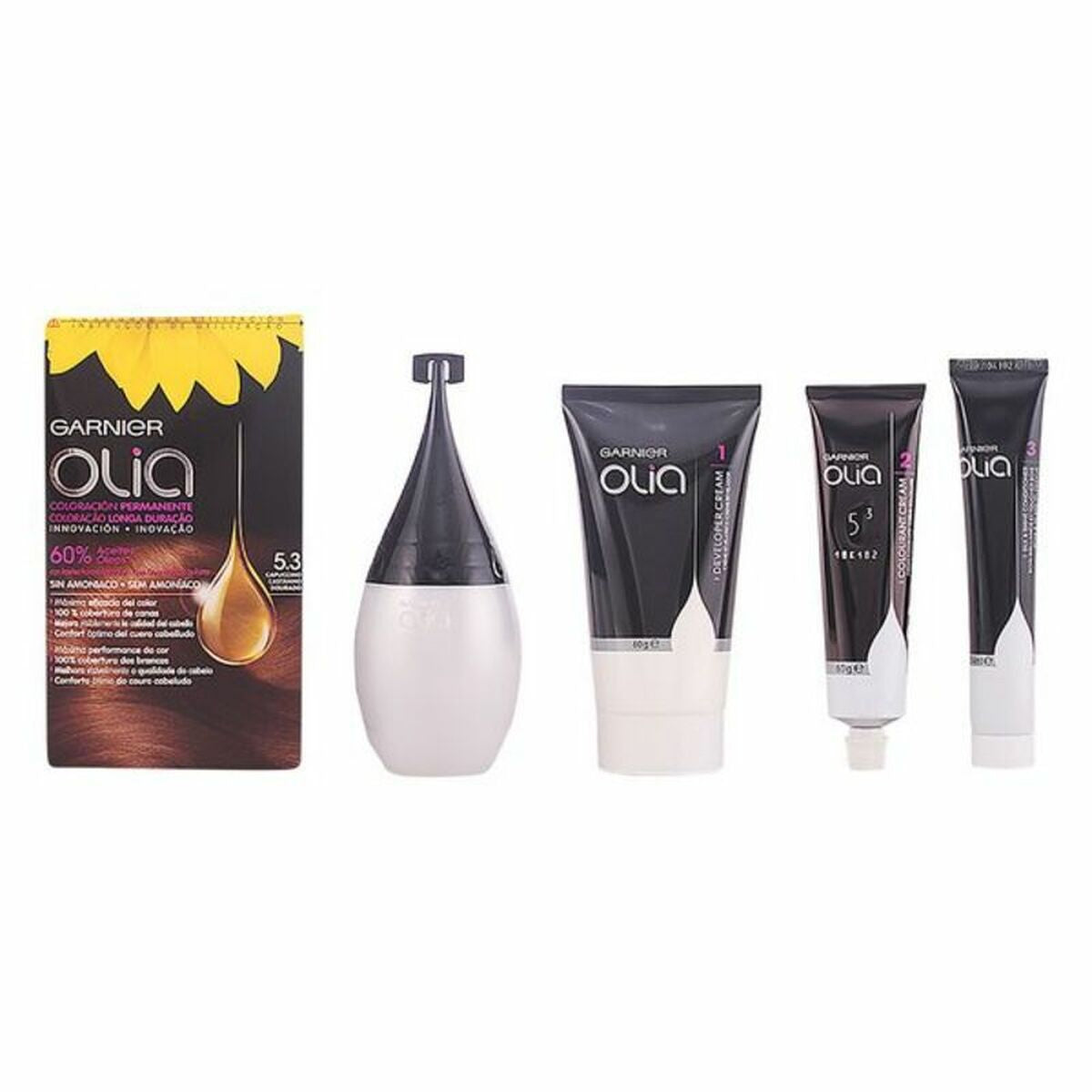 Unisex Hair Dressing Set Olia Garnier (4 pcs) 5,3 - capuccino