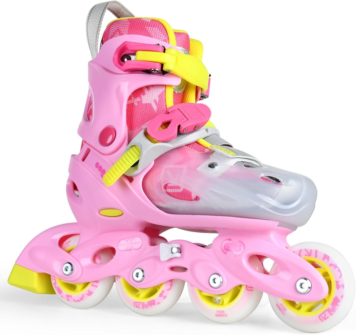 Children's Inline Skates for Kids and Youth, Adjustable Kids Roller Skates with Wheel Lock for Girls Boys Beginner, Indoor&Outdoor Ice Skating Equipment