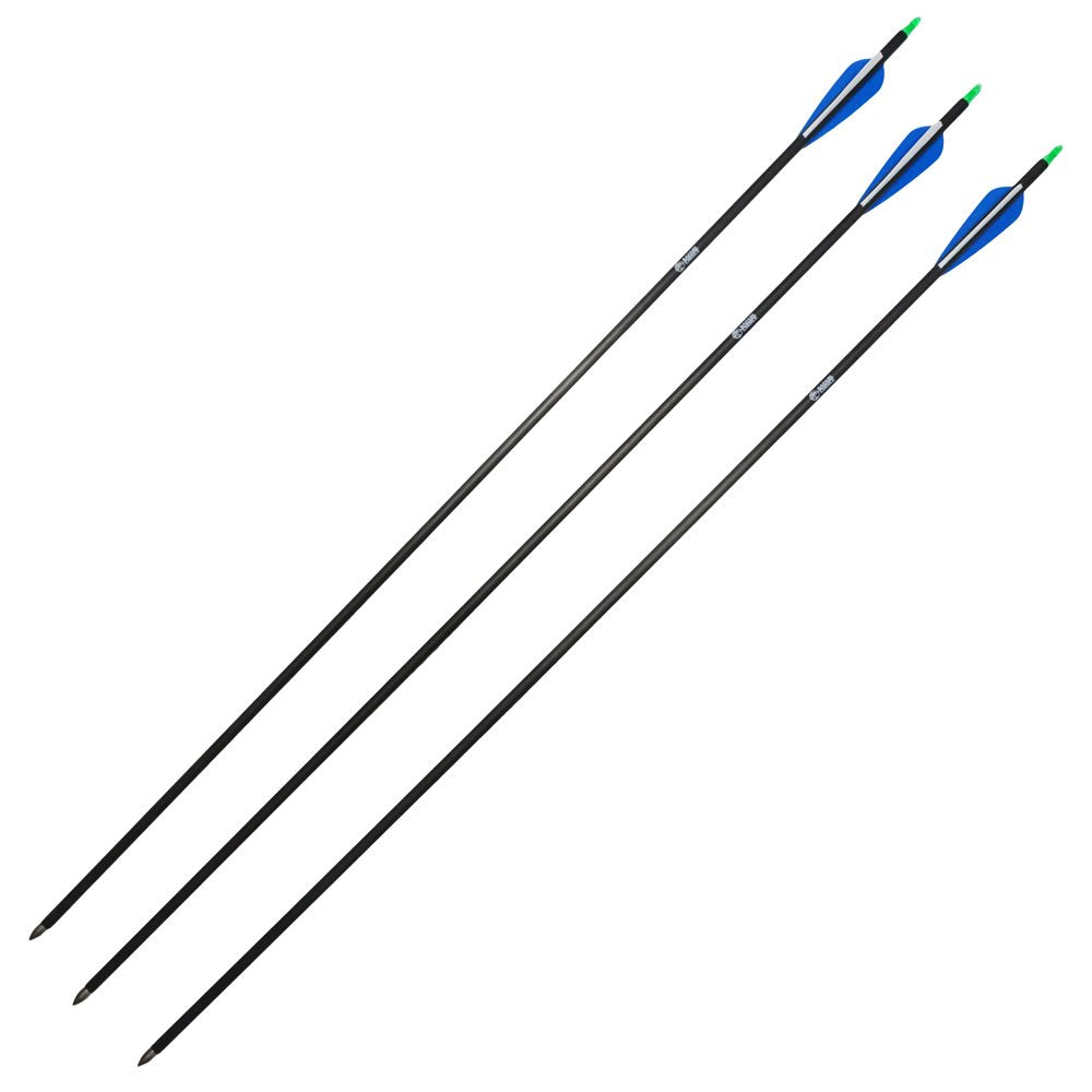 Safari Choice Archery 33" Anti-Break Carbon Hunting Arrows, 3Pc Pack