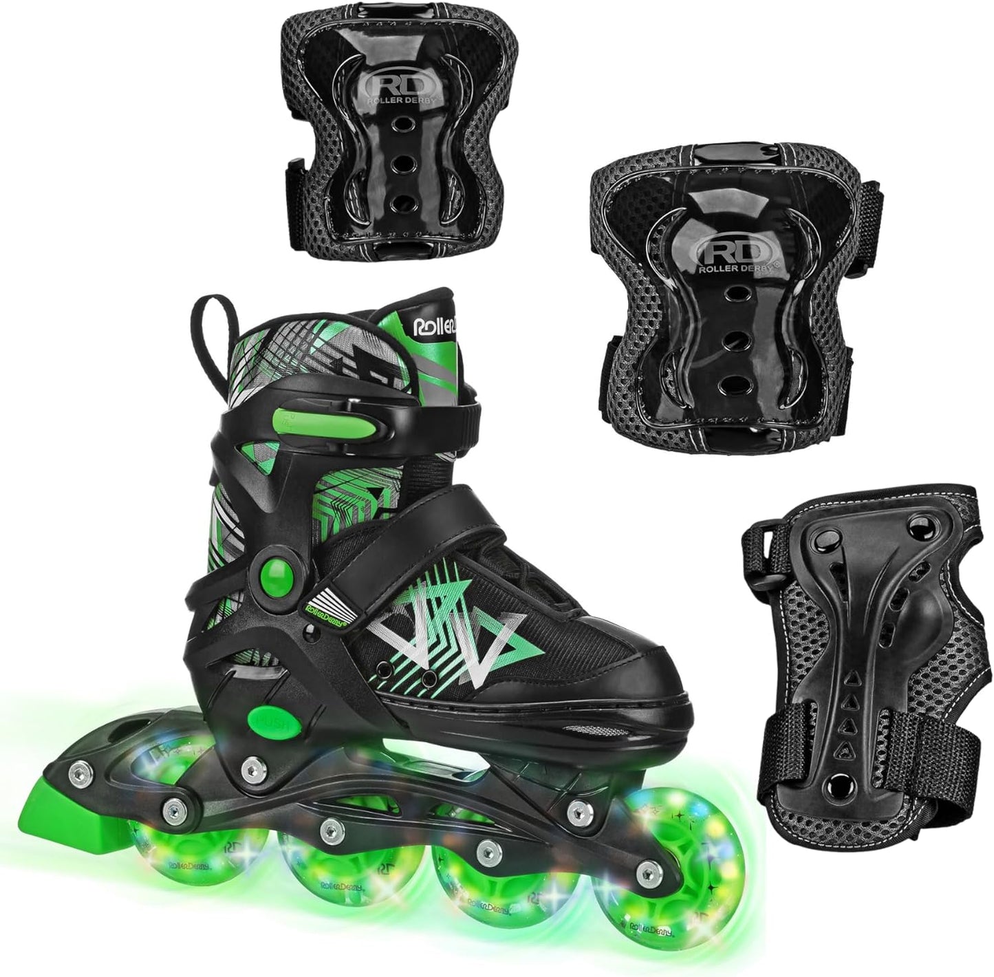 Stryde Youth Adjustable Inline Lighted Wheel Skates