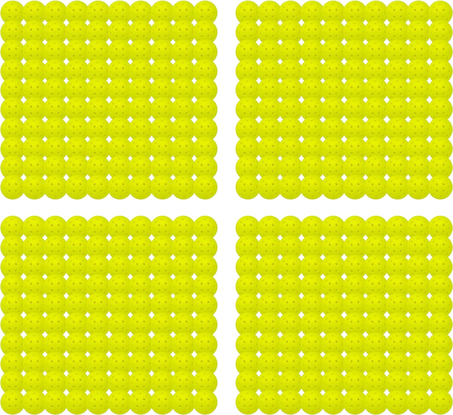 Franklin Sports X-40 Pickleballs - Outdoor Pickleballs - 400 Ball Bulk Pack - USA Pickleball Approved - Optic - Official Ball of US Open Pickleball Championships