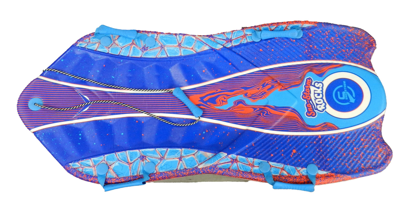 Agit Vipernex Sno-Storm Rocks 50 Inch 2 Seater Snow Sled with Handles