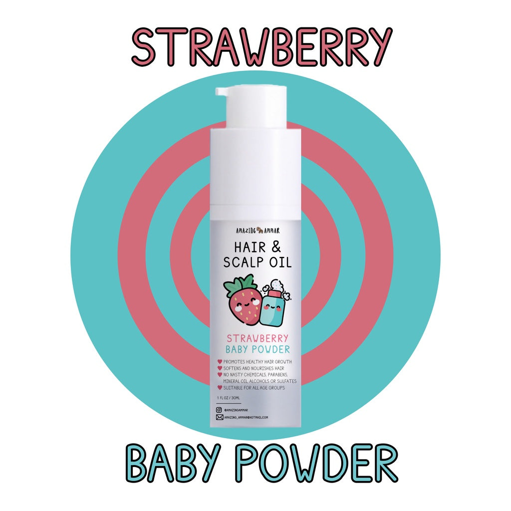 Amazing Ammar, Hair and Scalp Oil, Strawberry Smoothie, 30 ml