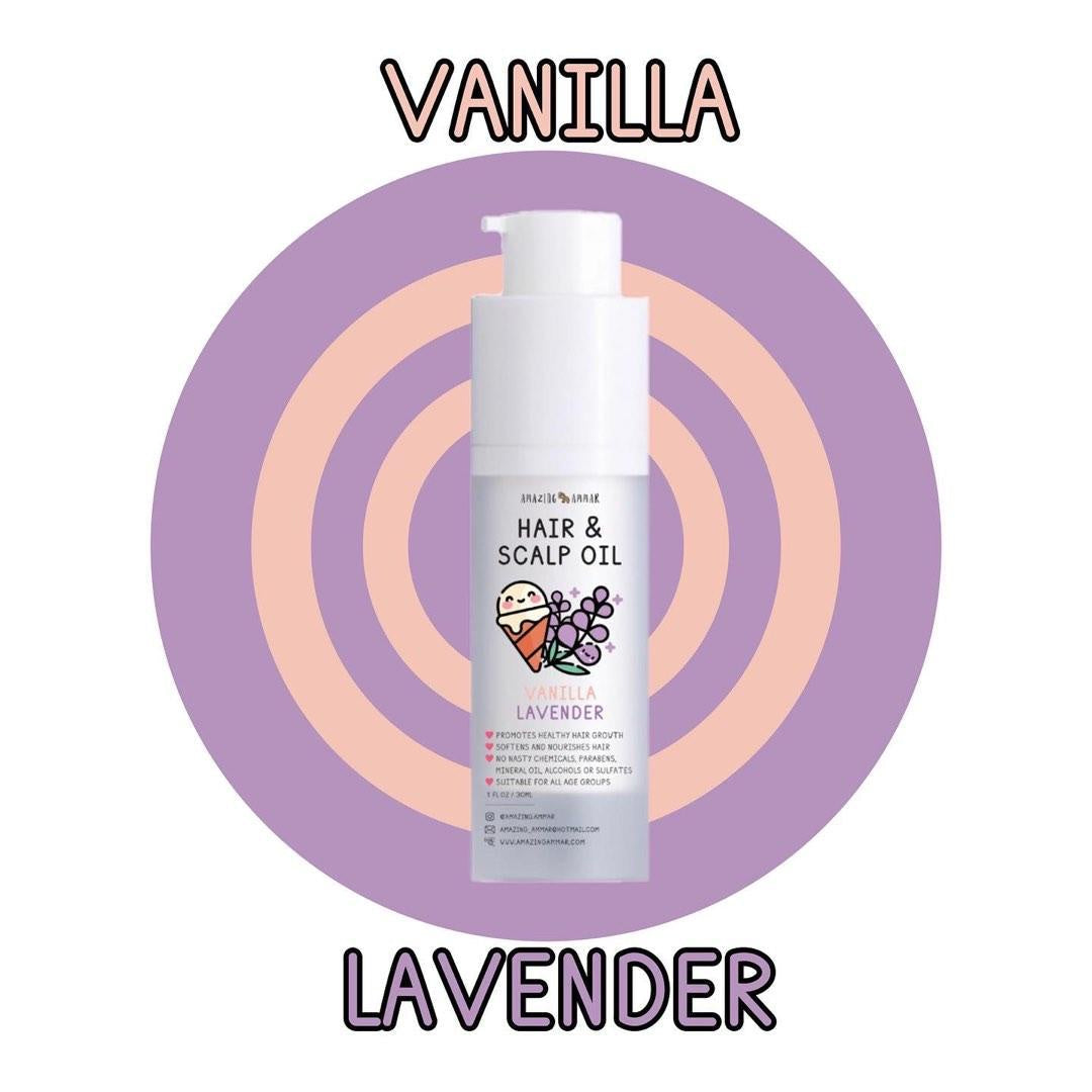 Amazing Ammar, Hair and Scalp Oil, Vanilla Lavender, 30 ml