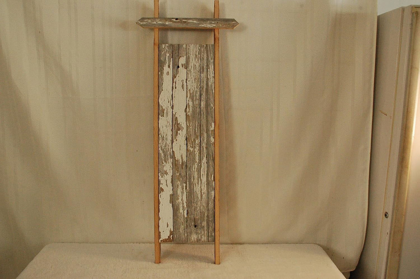 Amish Handcrafted Barnwood Sled. This Sled Is Made From 100 Year Old Weathered Barnwood. This Sled Is A Great Additon To Any Primitive Country Decor.