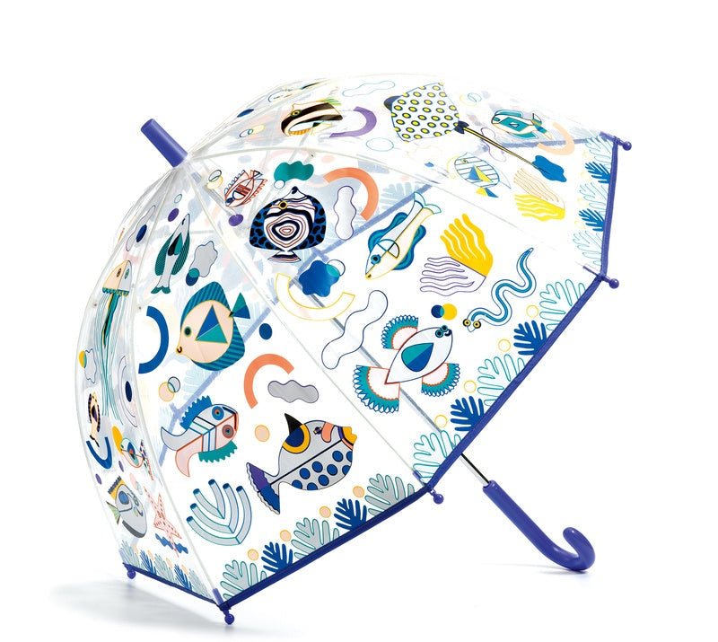 Fish Themed Colour Change PVC Child Umbrella