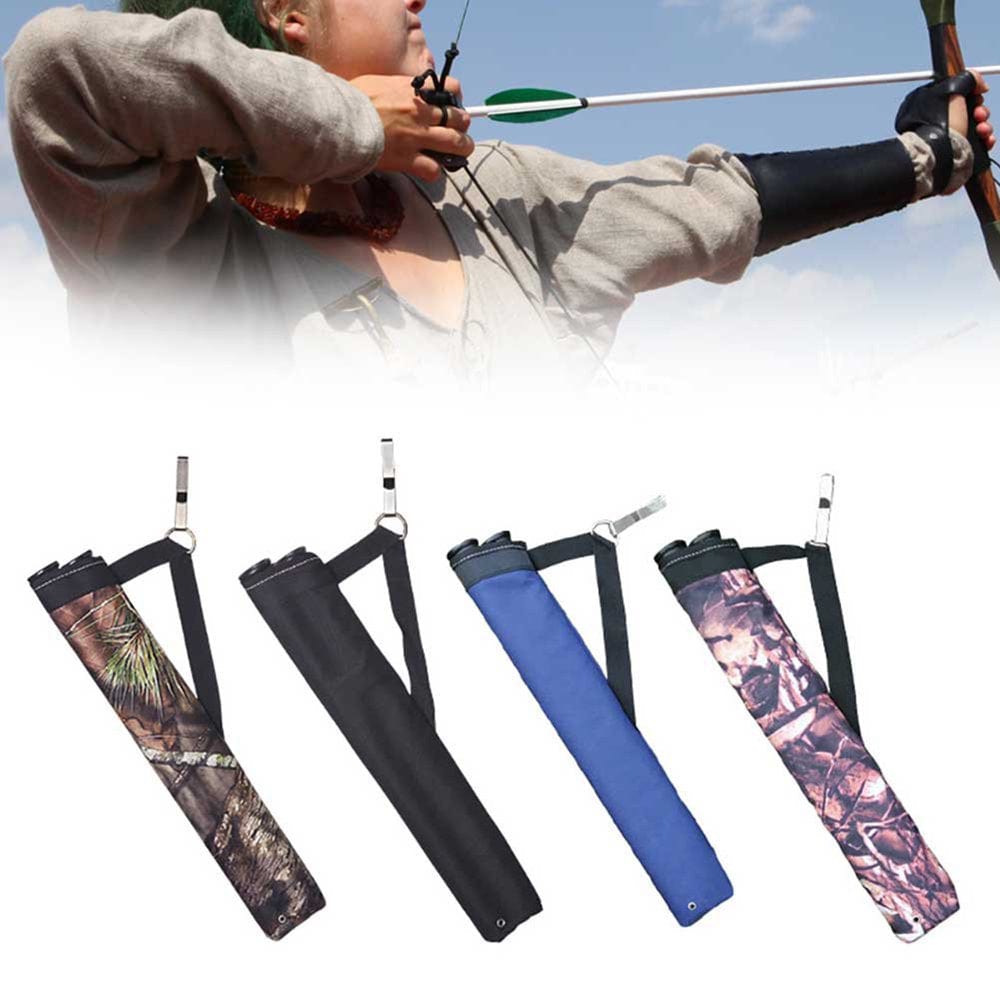 Windfall Lightweight Quiver, Dual Barrel Canvas Plastic Archery Shooting Arrow Storage Bag Shoulder Pouch for Bow and Arrow Archery Hunting Shooting