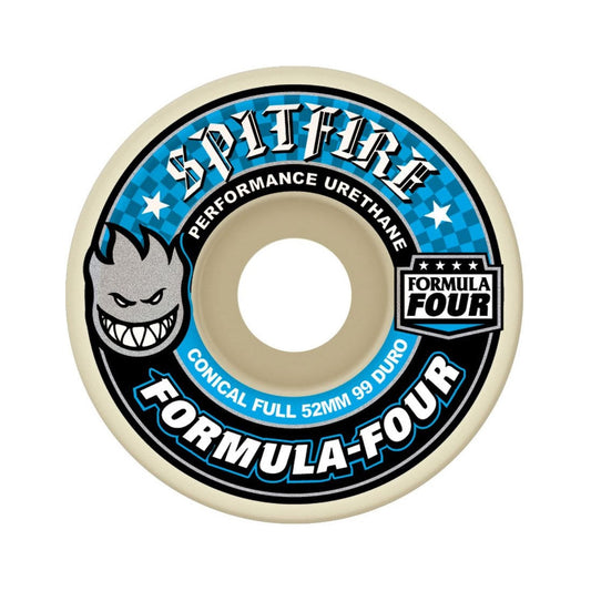 Spitfire F4 Conical Full Skateboard Wheels 52mm 99A