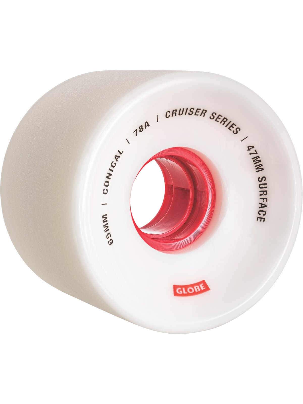 Globe Conical Cruiser Wheel - White/Red