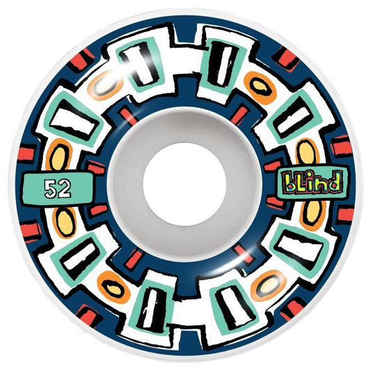 Blind Round Space V2 Wheels Navy 52mm 4pk