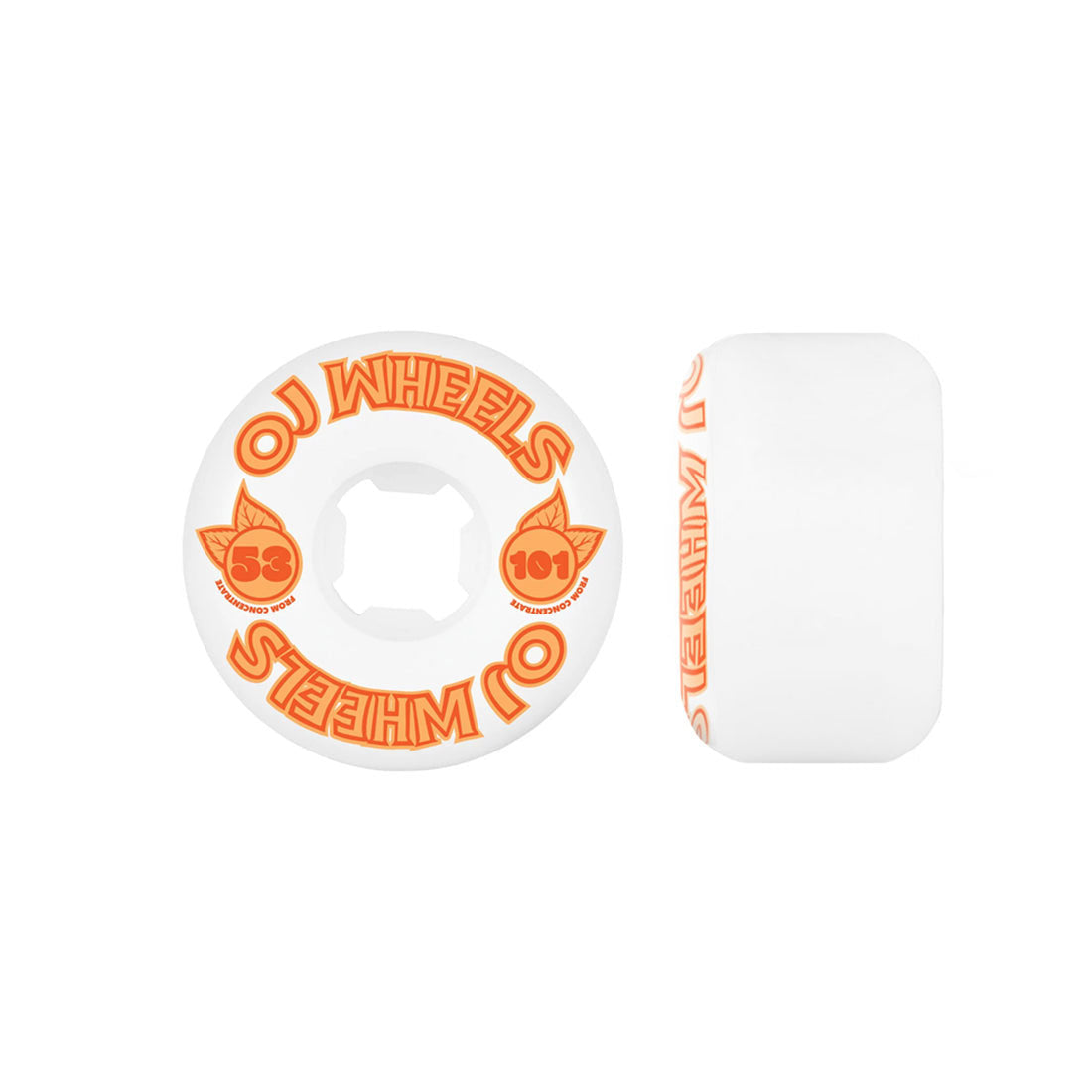OJs From Concentrate 53mm 101a Hardline - White/Orange