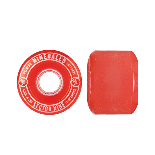 Sector 9 Nineballs 61mm 78a 4pk - Red