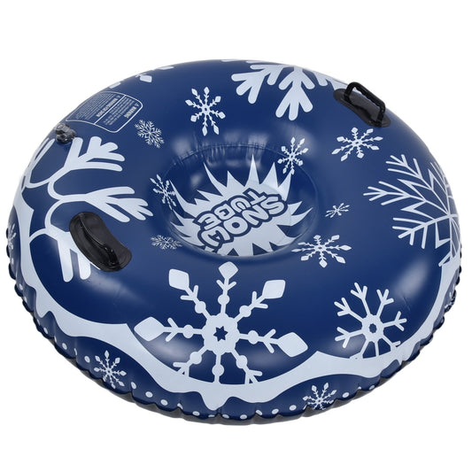 2024 PVC Winter Inflatable Ski Circle With Handle Excellent Air Tightness Snow Tube Skiing Accessories