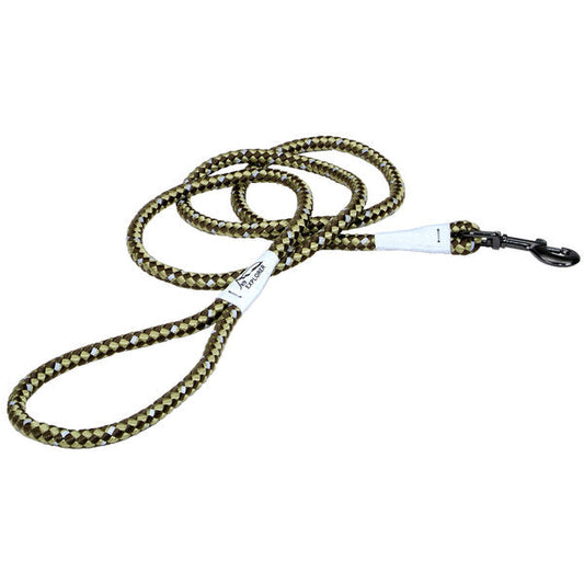 K9 Explorer Braided Rope Reflective Dog Leash, Fern, 6-Ft Long, 1/2-In Wide