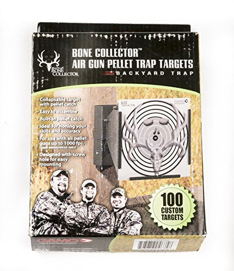 Gamo Bone Collector Cone Backyard Trap for Use with Pellet Guns and Shot Only, Easy Mount 3 Lb., Includes 100 Gamo Paper Targets