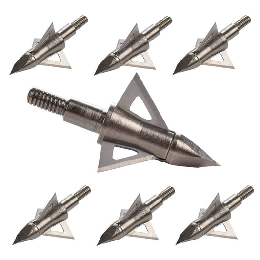 12Pcs Archery Broadheads 100 Grain Crossbow Recurve Compound Bow Arrow Tips
