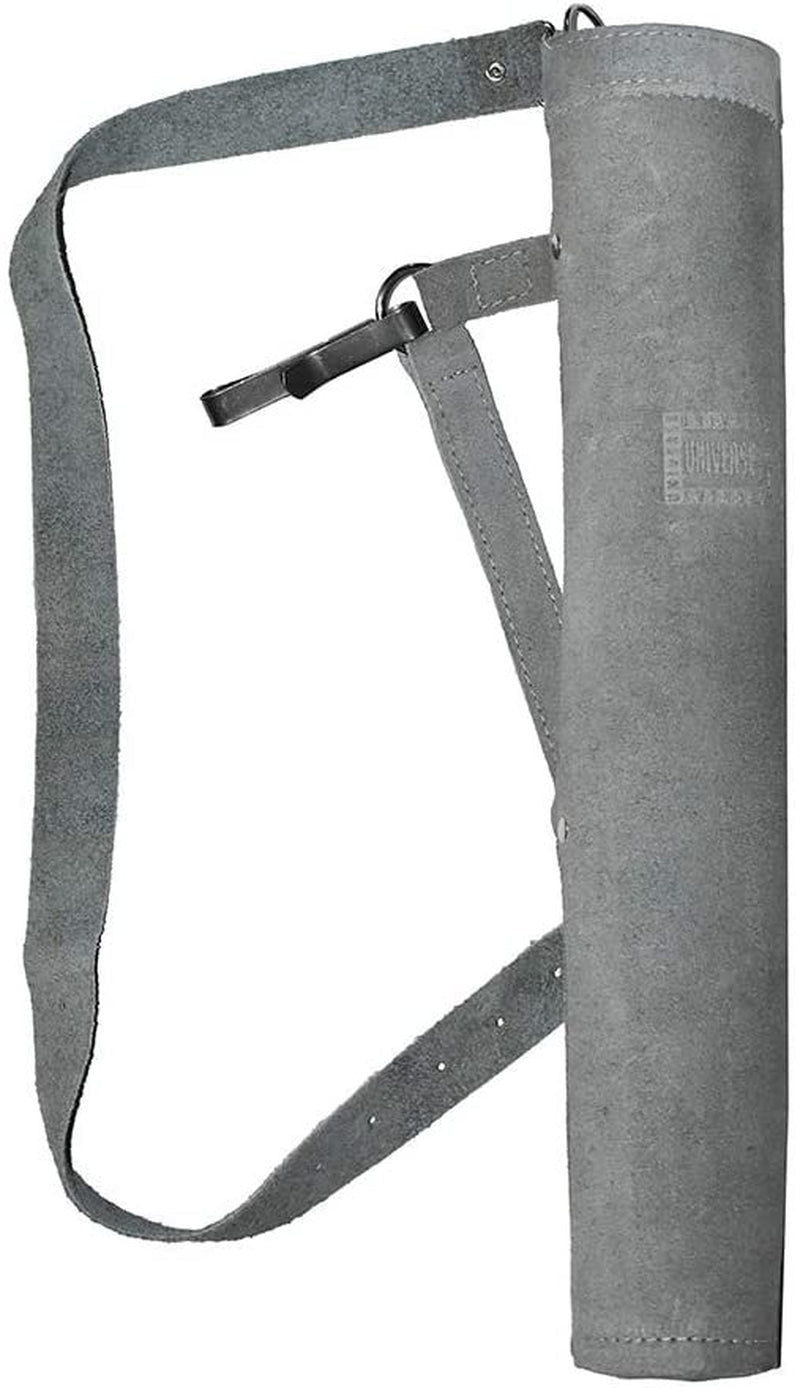 UNIVERSE ARCHERY Back Arrow Quiver | Genuine Cow Leather Arrow Holder | Traditional Handmade Quiver for Hunting & Archery Sports | Lightweight & Comfortable (43 X 8 Cm) (Black)