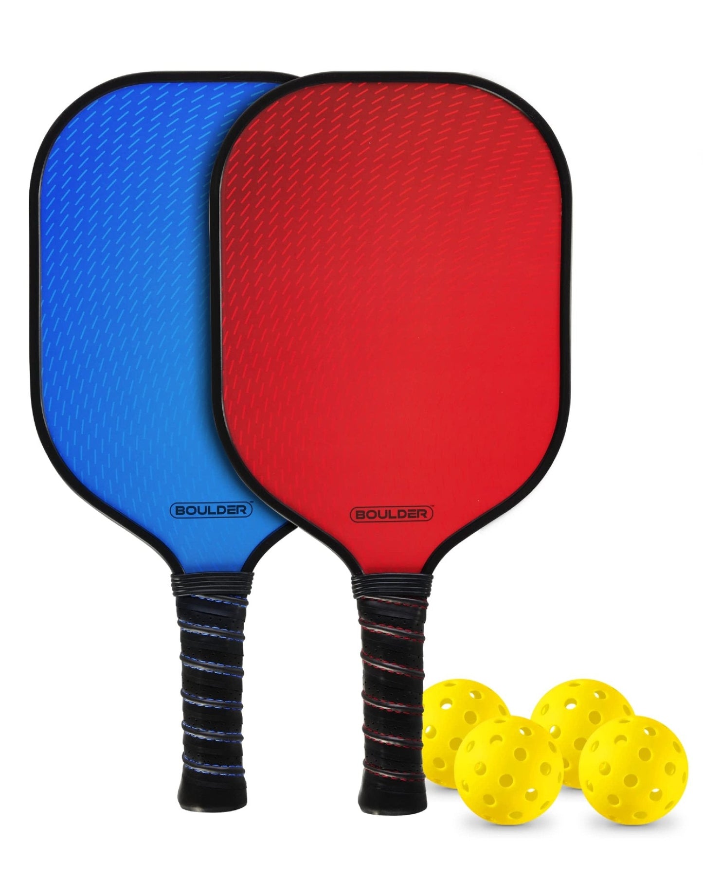 4 Paddles, 4 Balls, 2 Bags - Pickleball Set for All Ages & Venues