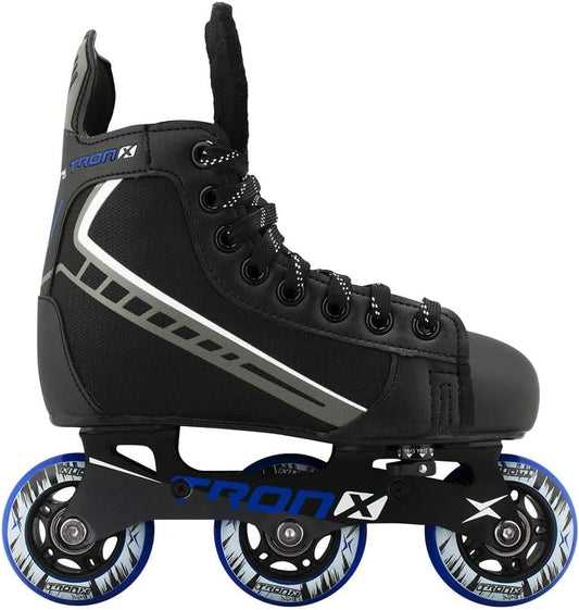 TronX Velocity Youth Children's Adjustable Inline Roller Hockey Skates Size 7-10
