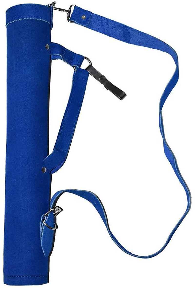 UNIVERSE ARCHERY Back Arrow Quiver | Genuine Cow Leather Arrow Holder | Traditional Handmade Quiver for Hunting & Archery Sports | Lightweight & Comfortable (43 X 8 Cm) (Black)