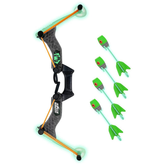 Zing Sports Glow in the Dark Hyperstrike Bow and Long Distance Arrows Set