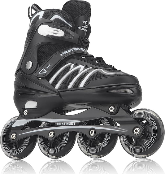 Adjustable Inline Skates for Women and Men, Men Roller Skates for Adult Female Male with Big Wheels, Patines para Mujer for Youth Teens Boys and Girls