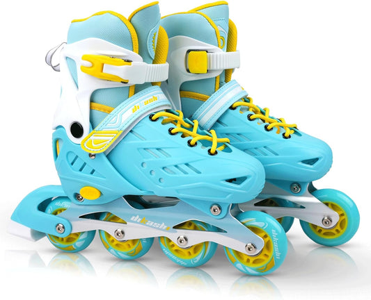 Adjustable Inline Skates for Kids and Youth with Full Light Up Wheels for Indoor Outdoor Backyard Skating