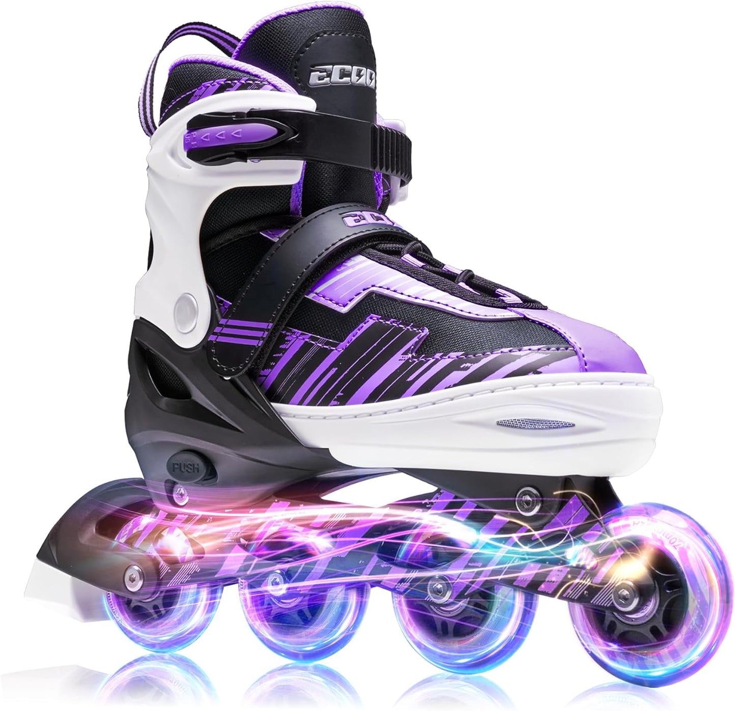 Adjustable Inline Skates Boys and Girls with Light up Wheels，Roller Skates for Kids Ages 4-12, Teen Skates for Beginner Outdoor and Indoor
