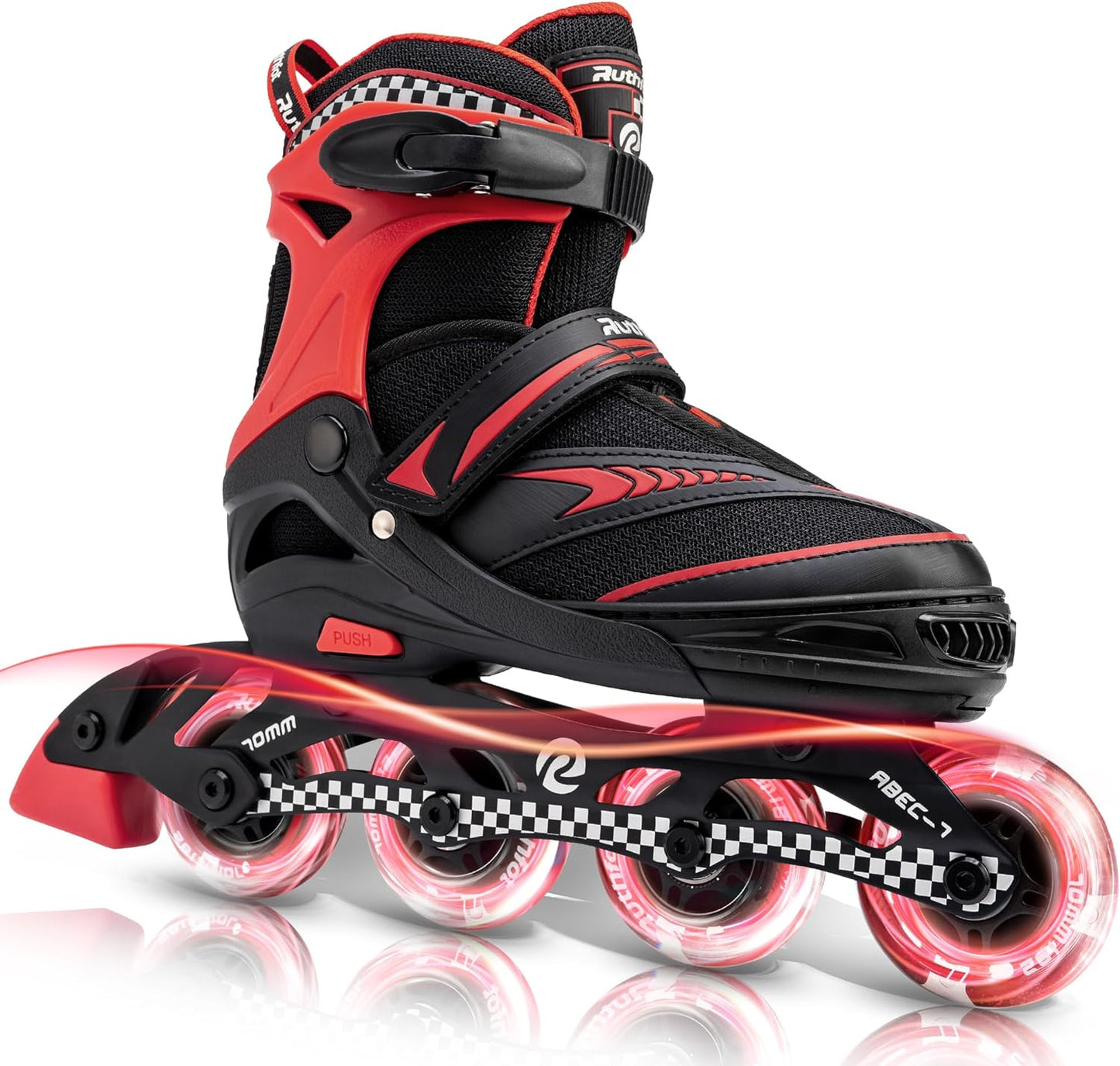 Adjustable Inline Skates for Boys and Girls with Full Light Up Wheels, Outdoor Rollerskates for Kids and Women