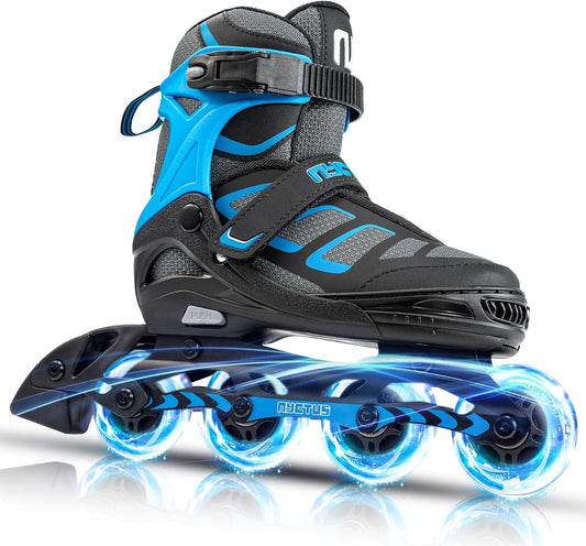 Inline Skates for Kids and Adults, Adjustable Inline Skates for Girls and Boys, Roller Skates for Women and Men with Full Light up Wheels