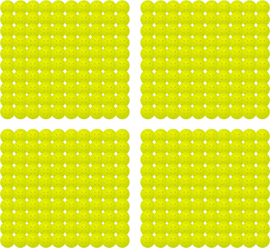 Franklin Sports X-40 Pickleballs - Outdoor Pickleballs - 400 Ball Bulk Pack - USA Pickleball Approved - Optic - Official Ball of US Open Pickleball Championships
