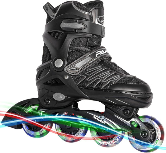 Adjustable Inline Skates for Kids and Adults, Roller Skates with Featuring All Illuminating Wheels, for Girls and Boys, Men and Ladies