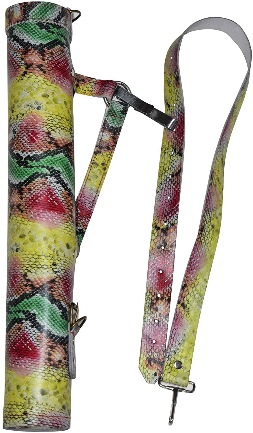 UNIVERSE ARCHERY Back Arrow Quiver | Genuine Cow Leather Arrow Holder | Traditional Handmade Quiver for Hunting & Archery Sports | Lightweight & Comfortable (43 X 8 Cm) (Black)