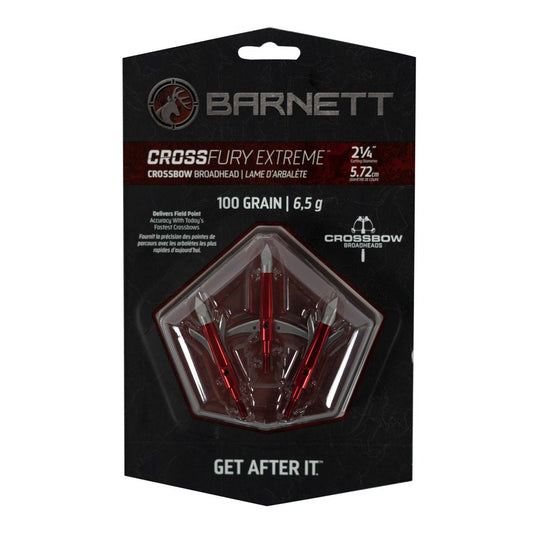 Barnett Outdoors Barnett Crossfury Xtreme 100 Gr Mechanical Broadhead, 3Pk