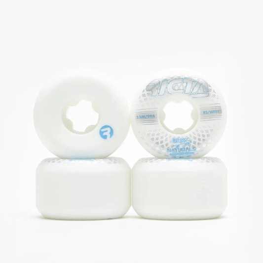 Ricta - Knibbs Reflective Natural Wide White 99a Skateboard Wheels - 53mm SALE