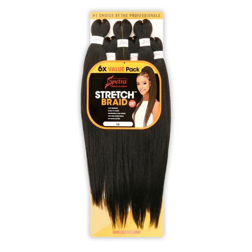 Spetra Braid - 6 x Pre Stretched Spetra Braid 25 inch Colour 1B