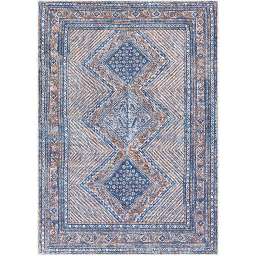 Amelie Rug - AML2323 - Navy/Wheat