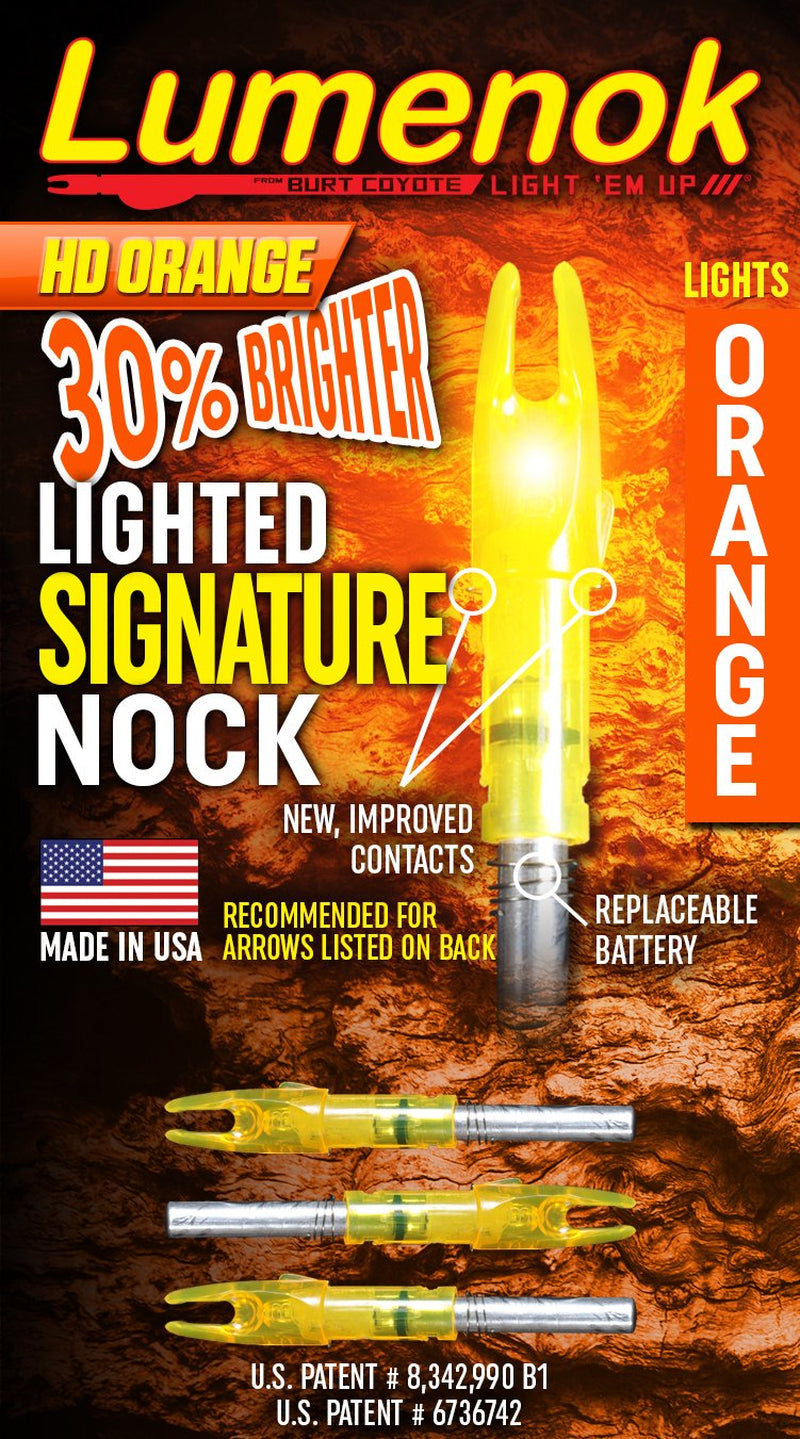 Signature Lumenok Lighted Arrow Nock, 3-Pack