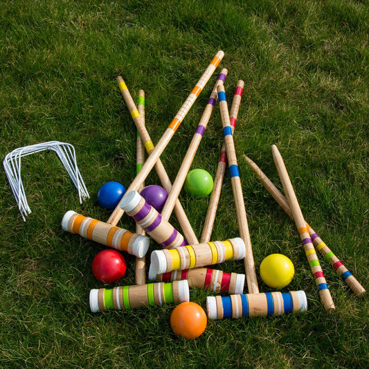 6-Player Croquet Complete Set with Carrying Case