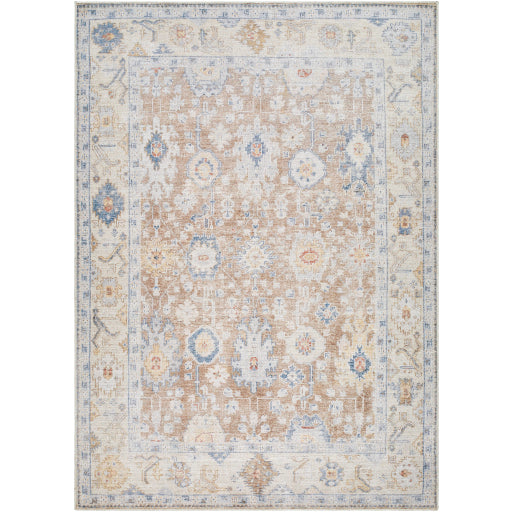 Marlon MLO-2307Rug- Mustard, Beige, Blue
