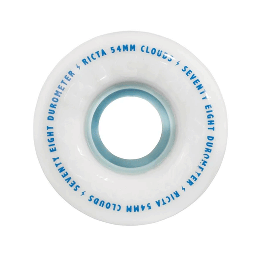 Ricta - Clouds 54mm 78a Skateboard Wheels - White/Blue